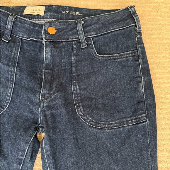 Anthropology Pilcro Dark Blue Flare Jeans - Picture 2 of 4